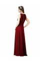 Luxe Chiffon Bridesmaid Dress with Open Slit In the Back