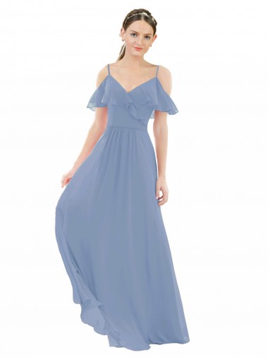 Purchase Pleated One Shoulder A-Line Chiffon Bridesmaid Dress