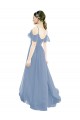 Pleated One Shoulder A-Line Chiffon Bridesmaid Dress