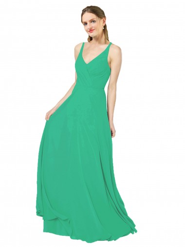 Purchase Classic Chiffon Bridesmaid Dress with Lace-Up Back