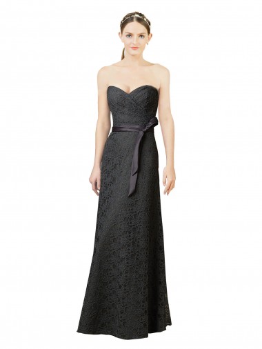 Purchase Strapless Lace Bridesmaid Dress with Sweetheart Neckline