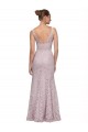 Lace V-Neckline Long Full Length Bridesmaid Dress / Prom Dress