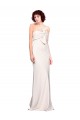 Strapless Crepe Fitted Bridesmaid Dress / Prom Dress with Twist Bow
