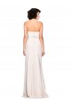Strapless Crepe Fitted Bridesmaid Dress / Prom Dress with Twist Bow