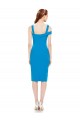 Sleeveless Formal Crepe Cocktail Dress / Homecoming Dress with Keyhole Off The Shoulder Detailing