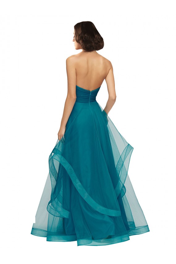 Sweetheart Tulle Bridesmaid Dress with Wide Waistband