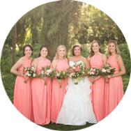 Purchase Orange Bridesmaid Dresses