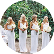 Purchase White Bridesmaid Dresses