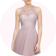 Purchase Illusion Neck Bridesmaid Dresses